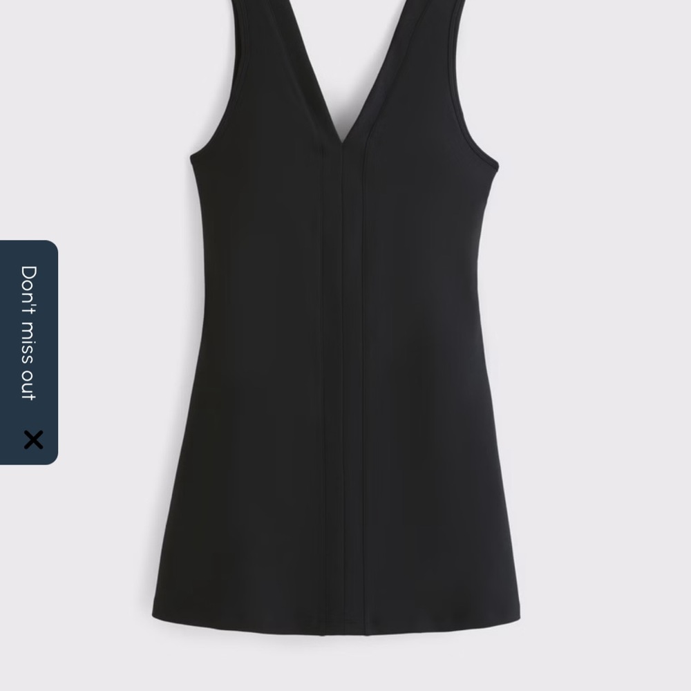 YPB sculptLUX V-Neck Black Mini Dress